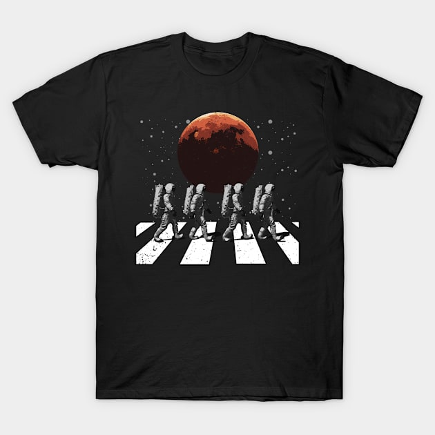 Astronauts in Walking in Space Occupy Mars T-Shirt by swissles